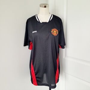 MUFC Official Embroidered Mesh Short Slv Jersey Casual Gift School Sporty Travel